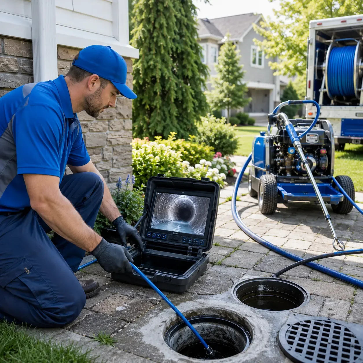 Outdoor drain cleaning professionals serving Lindenhurst, NY